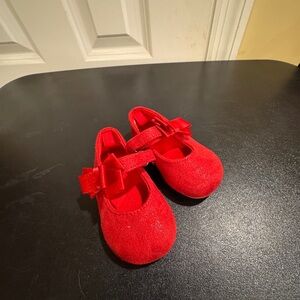 Charming Red Kids Dress Shoes with Bow